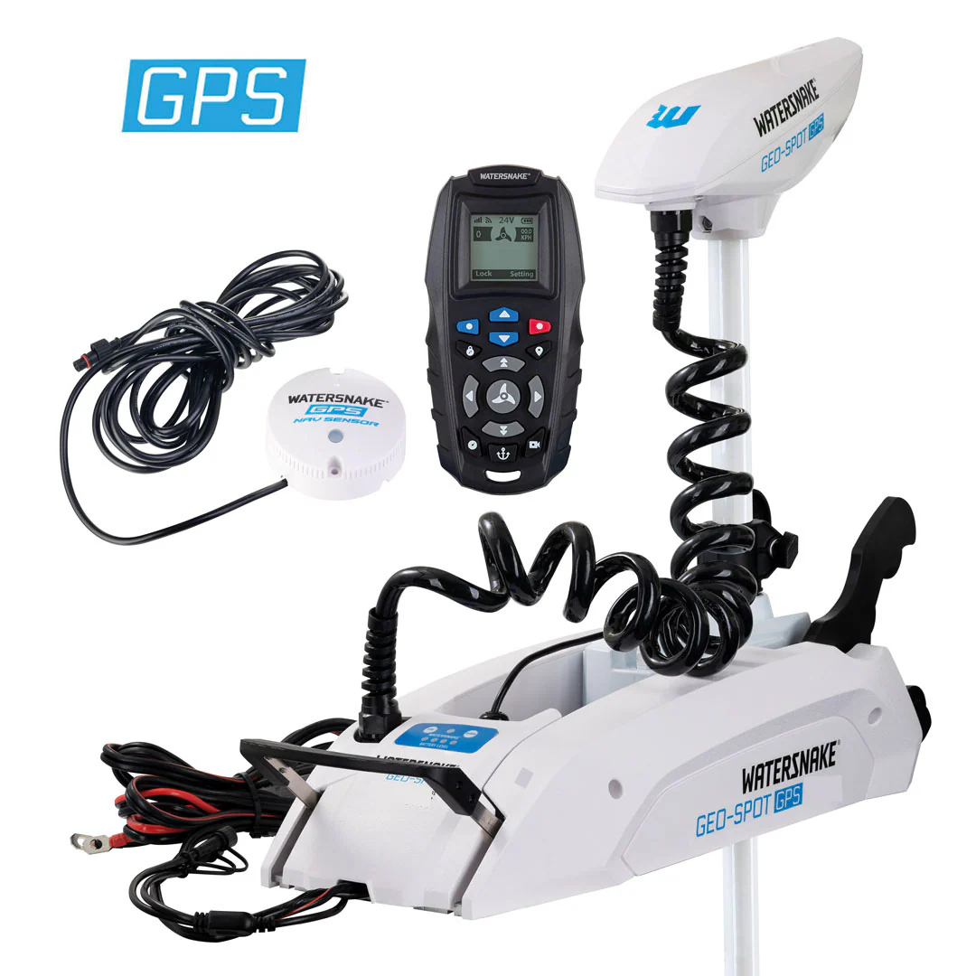Watersnake Geo-Spot GPS 110lb 87" Epoxy Shaft 36v Electric Trolling Motor Bow Mount